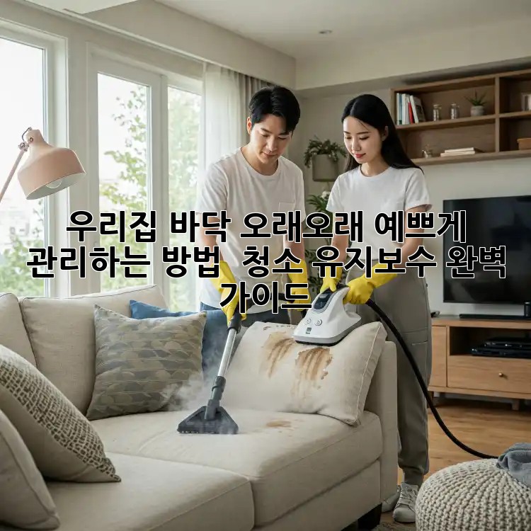 우리집 바닥, 오래오래 예쁘게 관리하는 방법! ✨ 청소 유지보수 완벽 가이드
