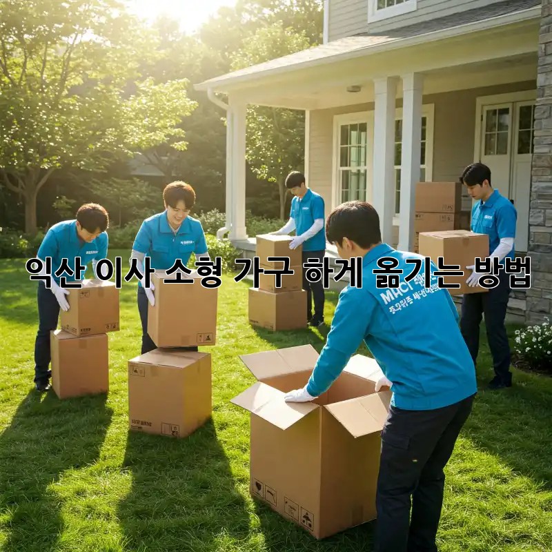 익산 이사: 소형 가구, 轻松하게 옮기는 방법!