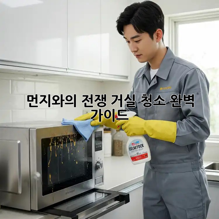 먼지와의 전쟁! 거실 청소 완벽 가이드 ✨