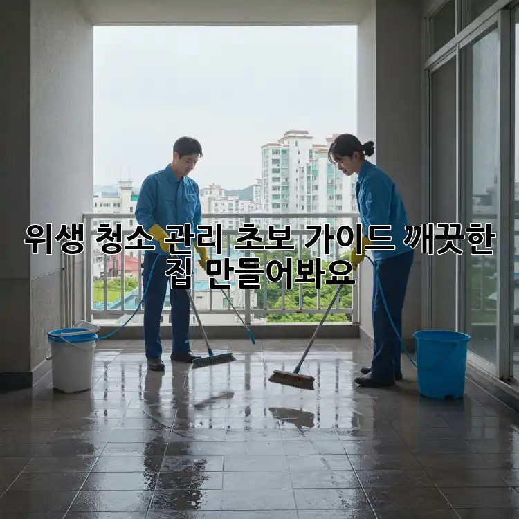 위생 청소 관리 초보 가이드: 깨끗한 집, 만들어봐요! ✨