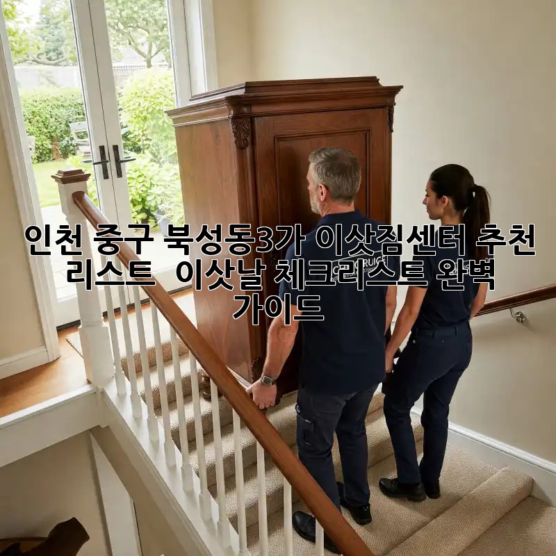 인천 중구 북성동3가 이삿짐센터 추천 리스트 & 이삿날 체크리스트 완벽 가이드