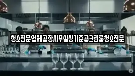 청소전문업체공장사무실상가준공크린룸청소전문