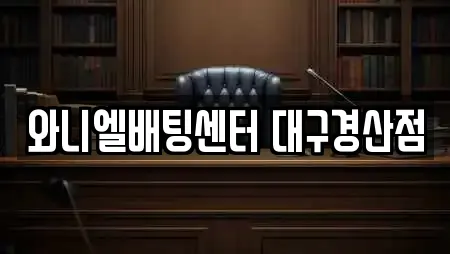 와니엘배팅센터 대구경산점