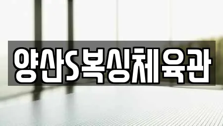 양산S복싱체육관