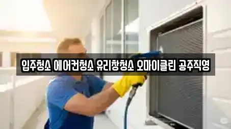 입주청소 에어컨청소 유리창청소 오마이클린 공주직영