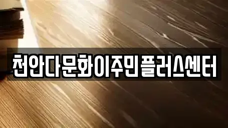 천안다문화이주민플러스센터