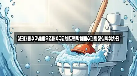 싱크대하수구냄새욕조배수구교체트랩막힘배수관화장실악취차단