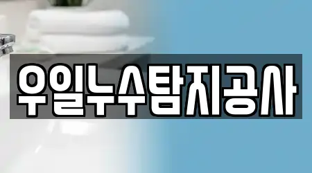 우일누수탐지공사