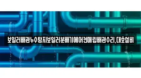 보일러배관누수탐지보일러분배기에어컨매립배관수리,대호설비