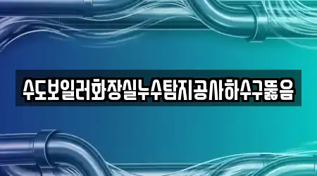 수도보일러화장실누수탐지공사하수구뚫음
