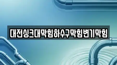 대전싱크대막힘하수구막힘변기막힘