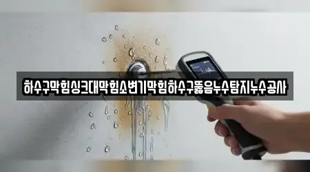 하수구막힘싱크대막힘소변기막힘하수구뚫음누수탐지누수공사