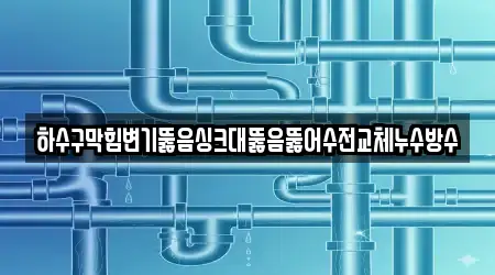 하수구막힘변기뚫음싱크대뚫음뚫어수전교체누수방수