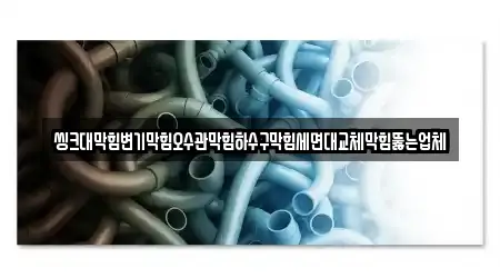 씽크대막힘변기막힘오수관막힘하수구막힘세면대교체막힘뚫는업체
