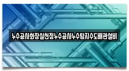 누수공사화장실천정누수공사누수탐지수도배관설비