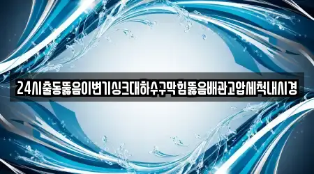 24시출동뚫음이변기싱크대하수구막힘뚫음배관고압세척내시경