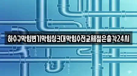 하수구막힘변기막힘싱크대막힘수전교체젊은총각24시