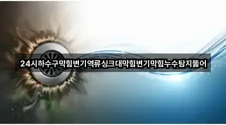 24시하수구막힘변기역류싱크대막힘변기막힘누수탐지뚫어