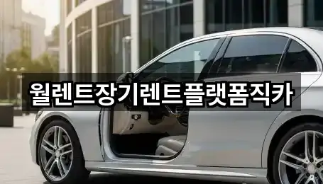 월렌트장기렌트플랫폼직카
