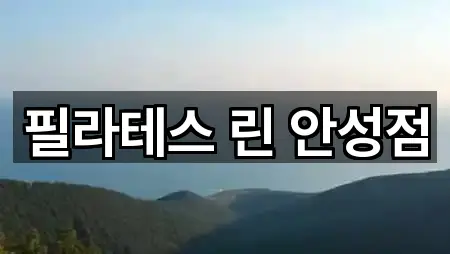 필라테스 린 안성점