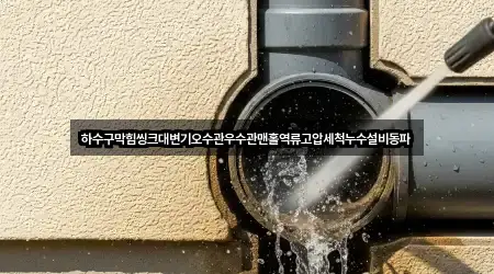 하수구막힘씽크대변기오수관우수관맨홀역류고압세척누수설비동파