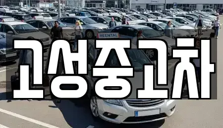강원특별자치도 고성군 간성읍 중고차매입 전문 고성중고차