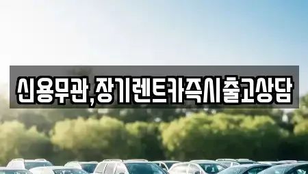 경기 고양시 일산서구 대화동 장기렌트카 전문 신용무관,장기렌트카즉시출고상담