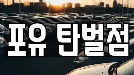 경기 광주시 남한산성면 렌트카 전문 포유 탄벌점