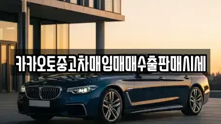 경기 광주시 남한산성면 중고차 전문 카카오토중고차매입매매수출판매시세
