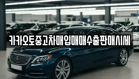 경기도 남양주시 도농동 중고차매입 전문 카카오토중고차매입매매수출판매시세