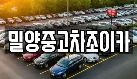 경남 밀양시 내이동 중고차 전문 밀양중고차조이카