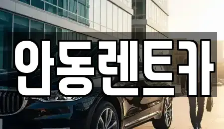 경북 안동시 당북동 렌트카 전문 안동렌트카