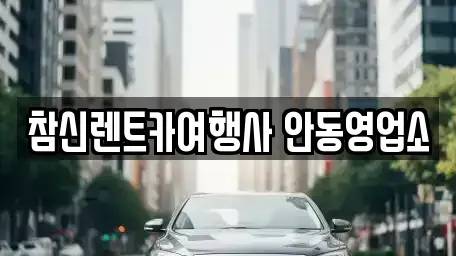 경북 안동시 서후면 렌트카 전문 참신렌트카여행사 안동영업소