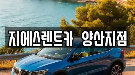 경상남도 양산시 동면 렌트카 전문 지에스렌트카  양산지점
