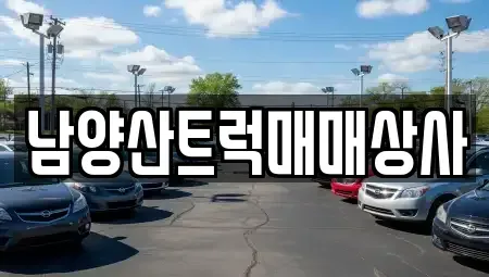 경상남도 양산시 동면 중고차매입 전문 남양산트럭매매상사