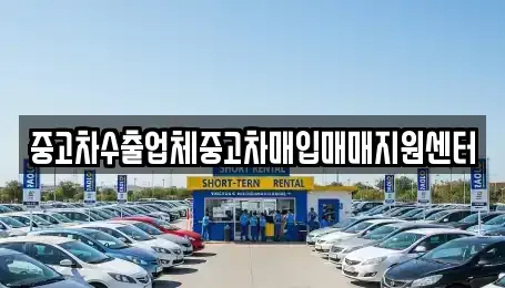경상남도 진주시 중고차매입 전문 중고차수출업체중고차매입매매지원센터