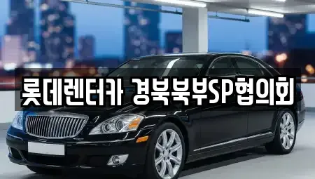 경상북도 상주시 연원동 렌트카 전문 롯데렌터카 경북북부SP협의회