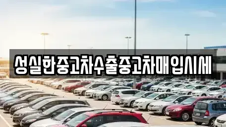 경상북도 영양군 수비면 중고차매입 전문 성실한중고차수출중고차매입시세