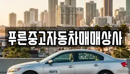 경상북도 포항시 북구 득량동 중고차 전문 푸른중고자동차매매상사