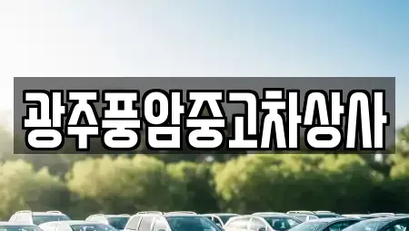 광주 광산구 용곡동 중고차 전문 광주풍암중고차상사