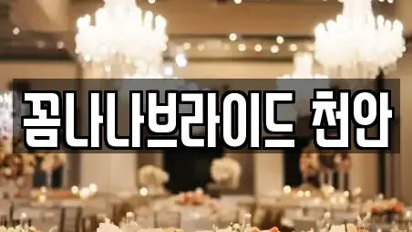 꼼나나브라이드 천안