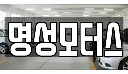 대구광역시 동구 사복동 중고차매매 전문 명성모터스