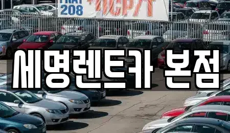 부산 중구 중앙동5가 렌트카 전문 세명렌트카 본점