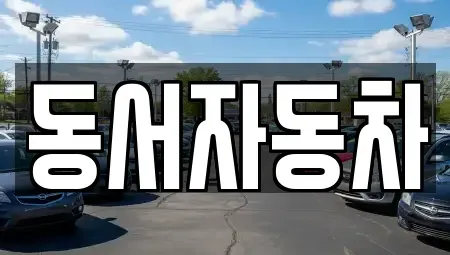 부산광역시 부산진구 범천동 중고차매매 전문 동서자동차