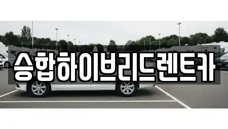 서울 노원구 단기렌트카 전문 승합하이브리드렌트카
