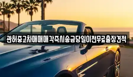 서울 용산구 한강로1가 중고차 전문 관허중고차매매매각즉시송금당일이전무료출장견적