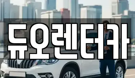 서울 종로구 운니동 렌트카 전문 듀오렌터카