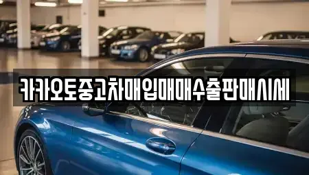 인천 중구 북성동1가 중고차 전문 카카오토중고차매입매매수출판매시세