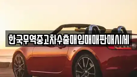 전북 남원시 월락동 중고차매입 전문 한국무역중고차수출매입매매판매시세