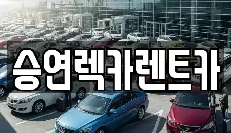 전북 전주시 덕진구 반월동 렌트카 전문 승연렉카렌트카